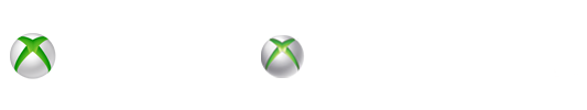Xbox One + Xbox 360 + Xbox Live Lockup (Trans/White)