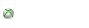 Microsoft XBox 360 + xbox live (transparent bg + white text + white live logo)