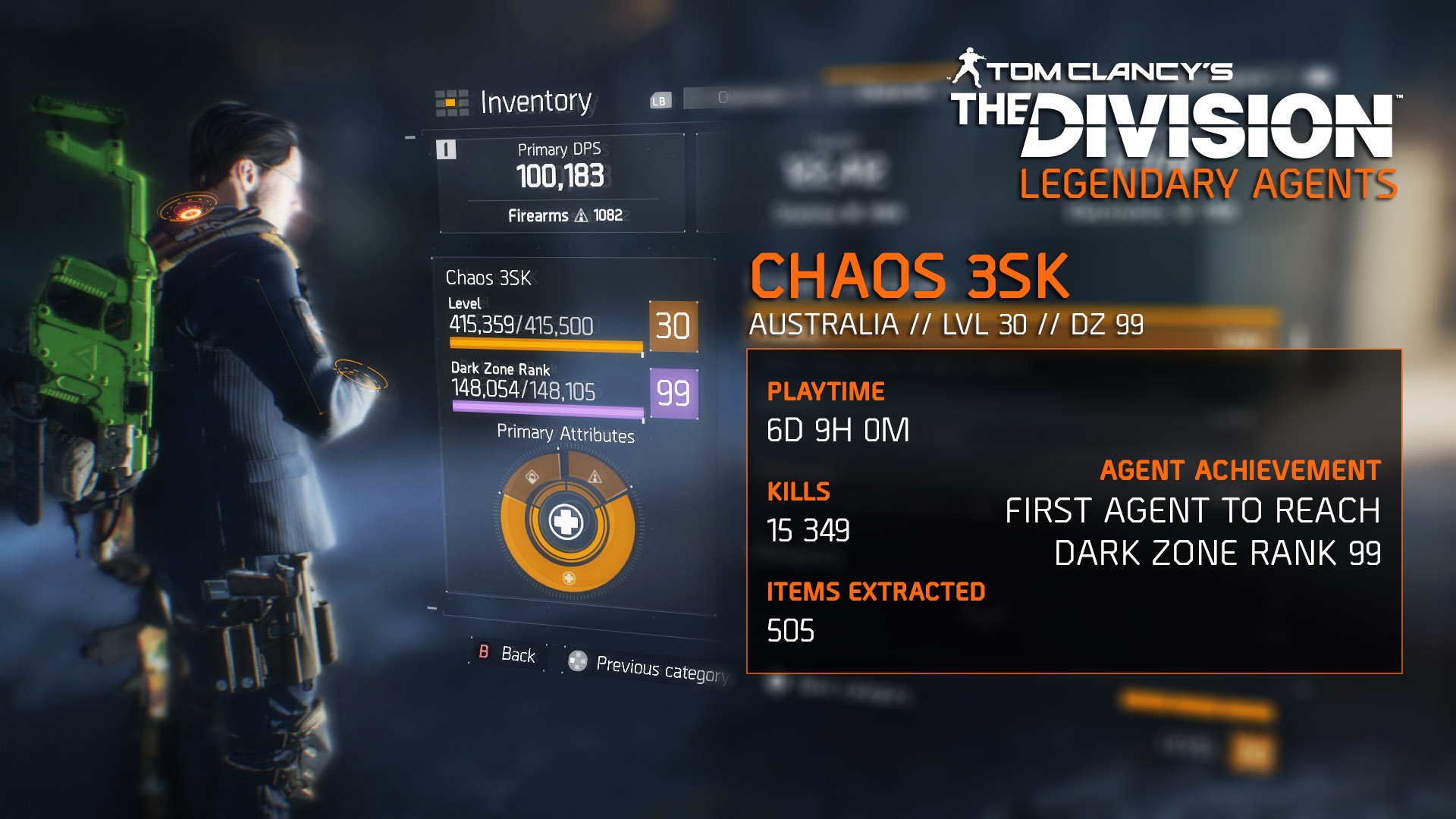 2016-03-18 [News] The Division - Legendary Agents